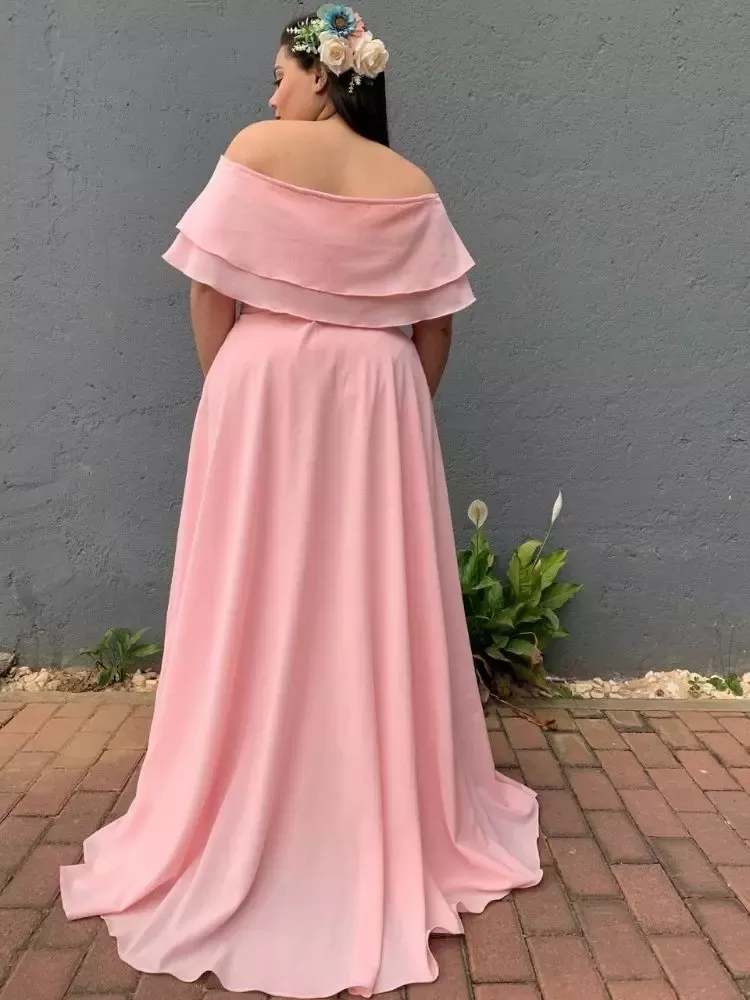 Vestido Madrinha de Casamento Rosa Bebê Honeymoon 