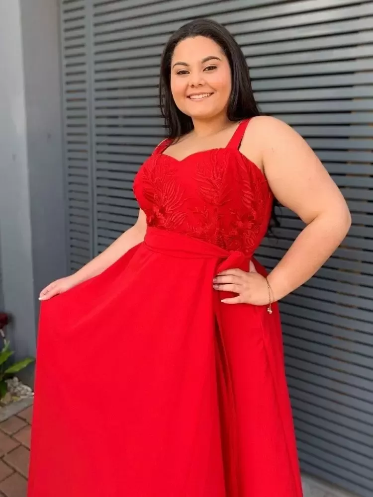 Vestido Simples Madri Vermelho 