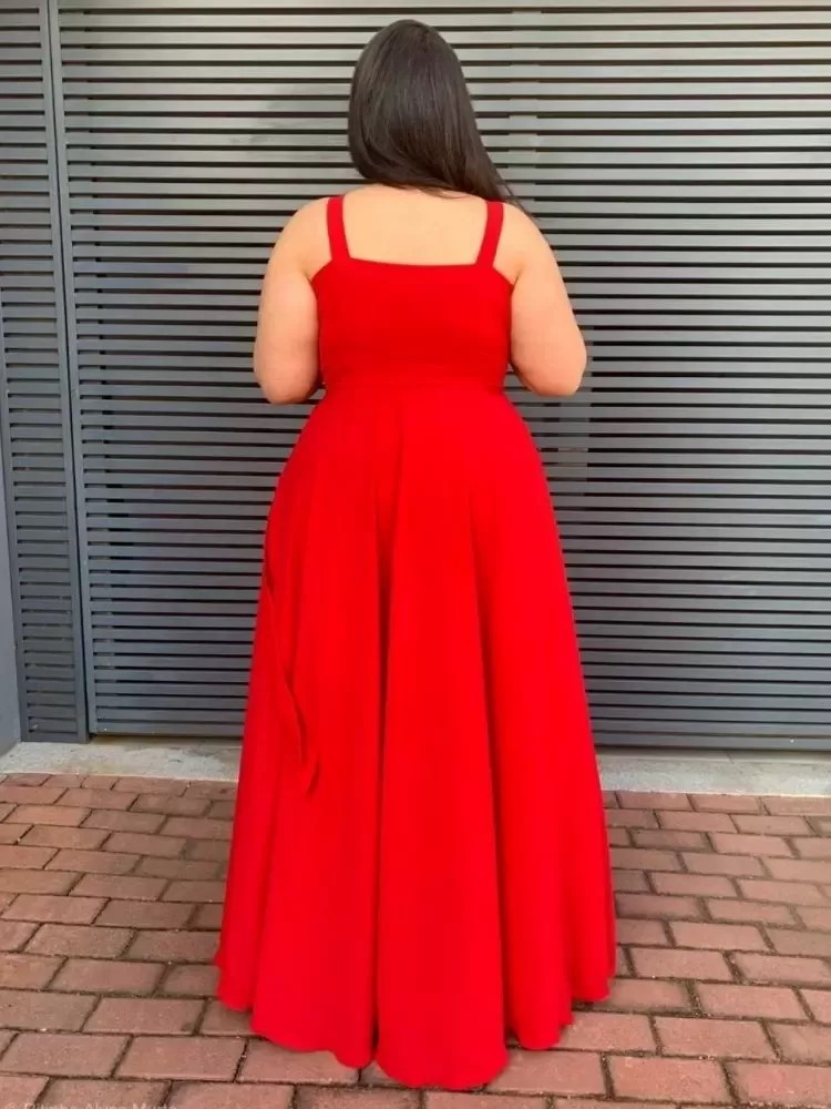 Vestido Simples Madri Vermelho 