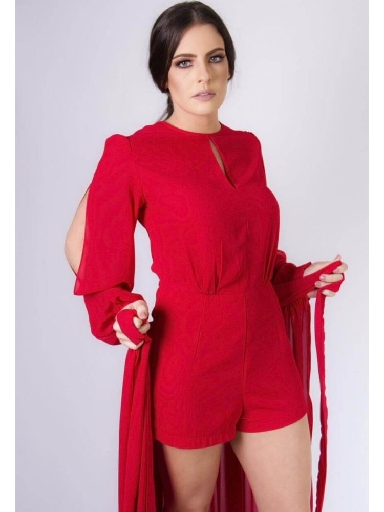 Vestido Sublime Vermelho Madrinha de Casamento 