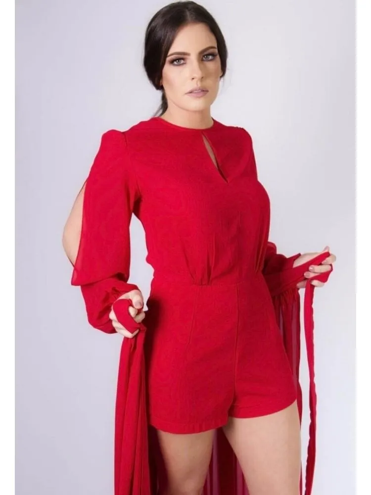 Vestido Sublime Vermelho Madrinha de Casamento 