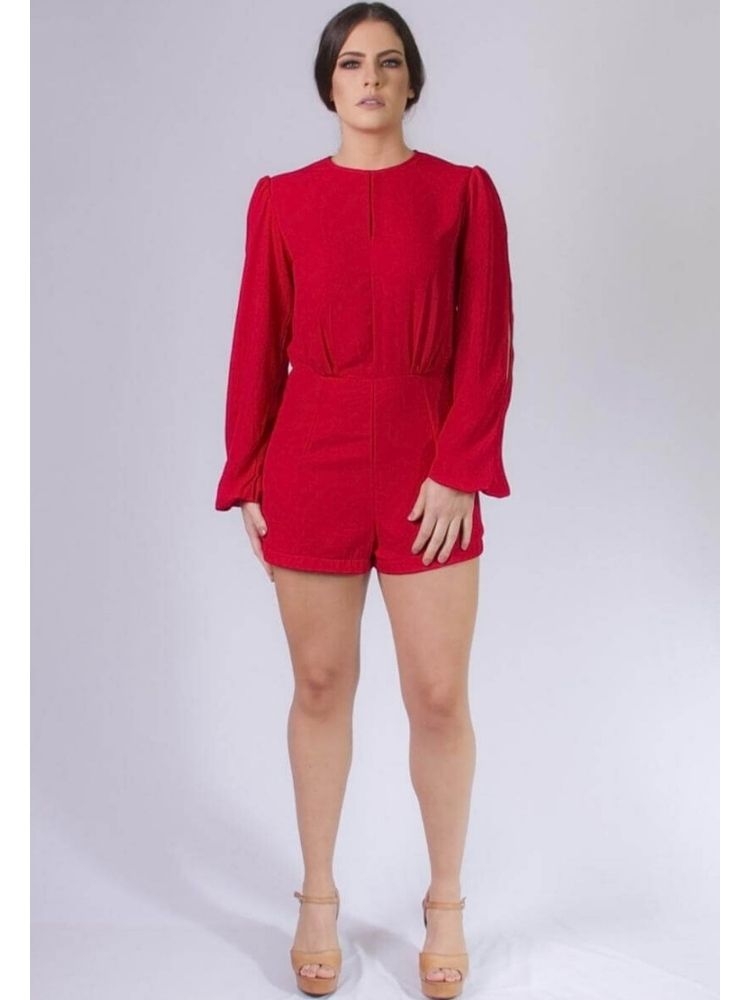 Vestido Sublime Vermelho Madrinha de Casamento 