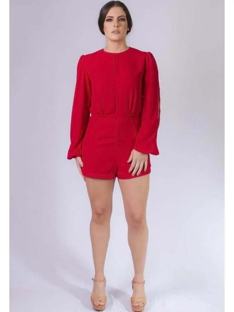 Vestido Sublime Vermelho Madrinha de Casamento 