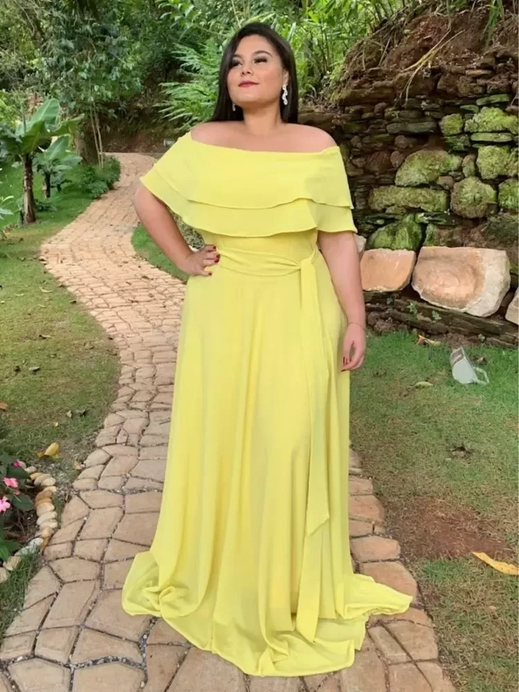 Vestido Madrinha de Casamento Amarelo Honeymoon
