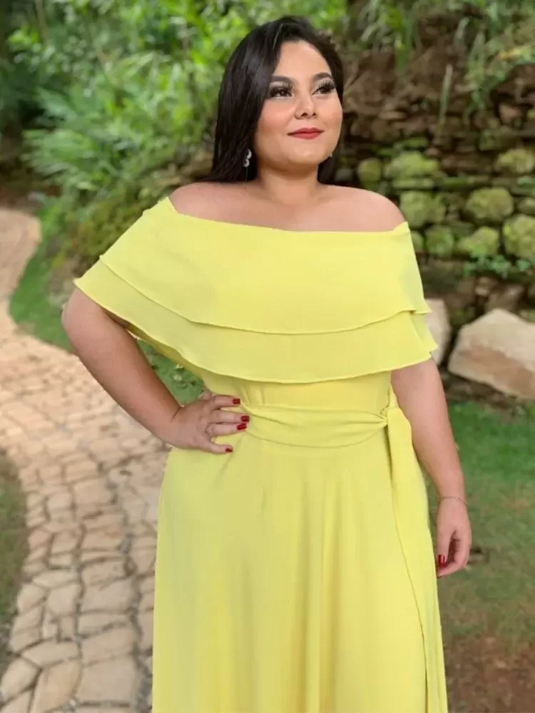 Vestido Madrinha de Casamento Amarelo Honeymoon