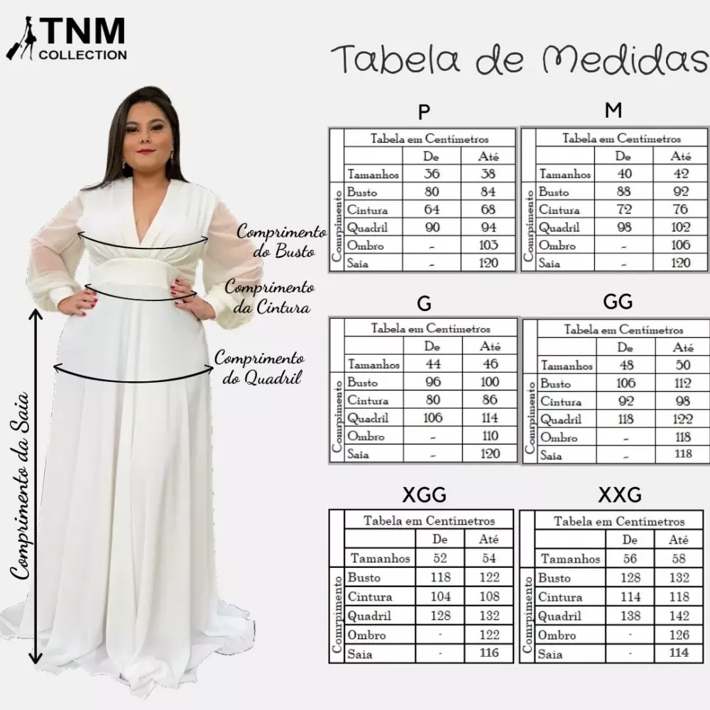 Vestido de Noiva Branco off Caroline