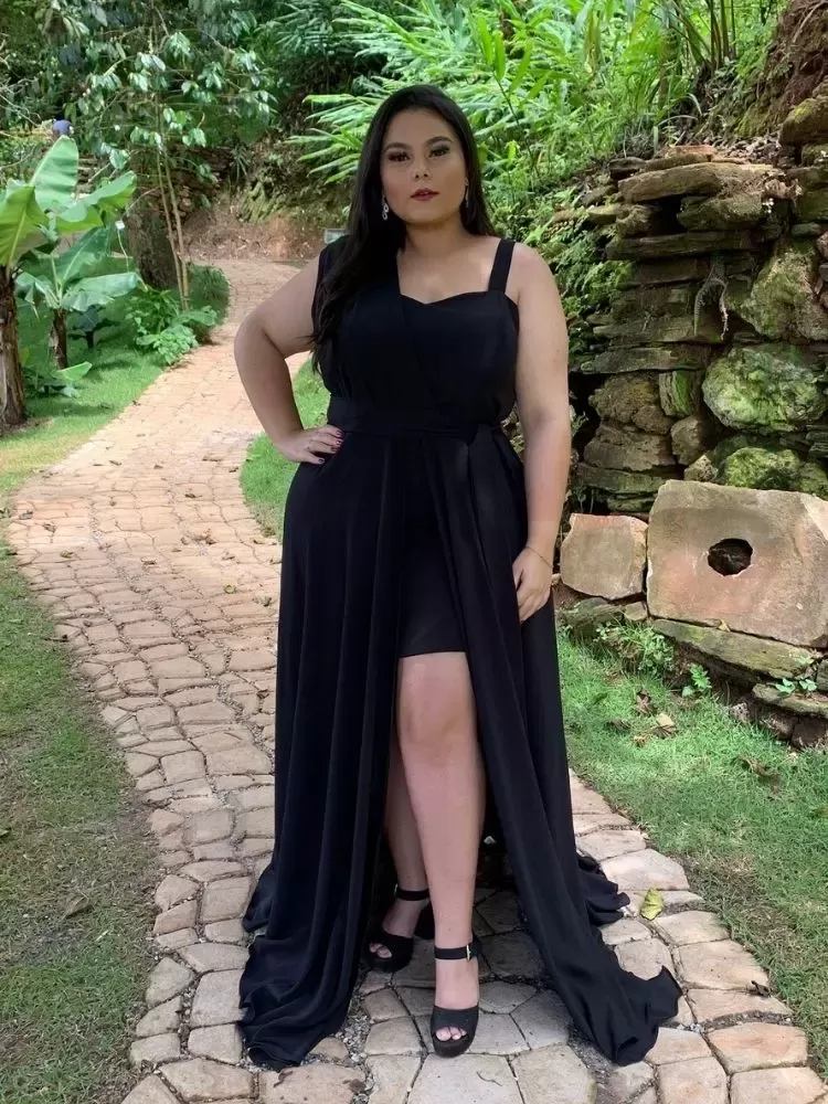 Vestido Madrinha Casamento Areta Preto