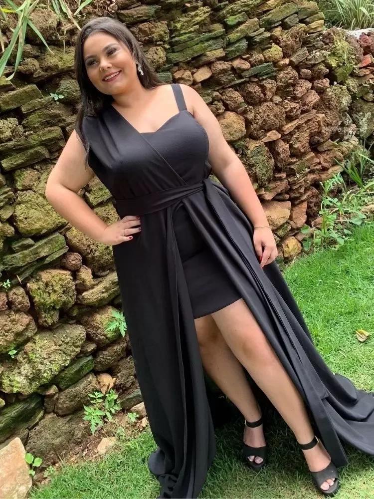 Vestido Madrinha Casamento Areta Preto