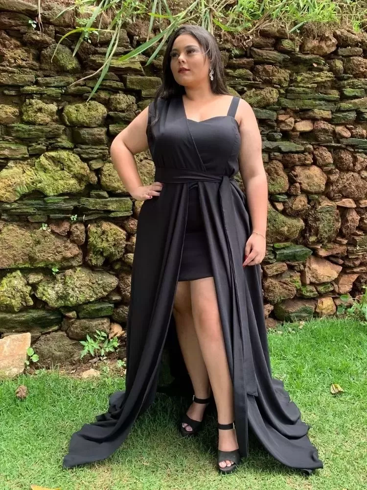 Vestido Madrinha Casamento Areta Preto