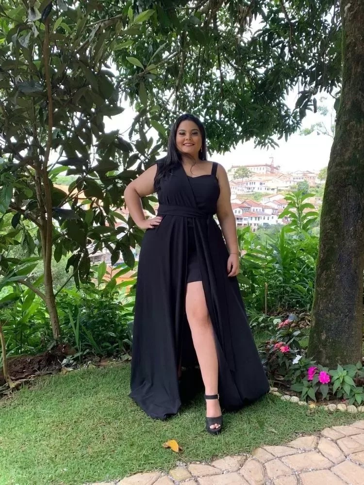 Vestido Madrinha Casamento Areta Preto