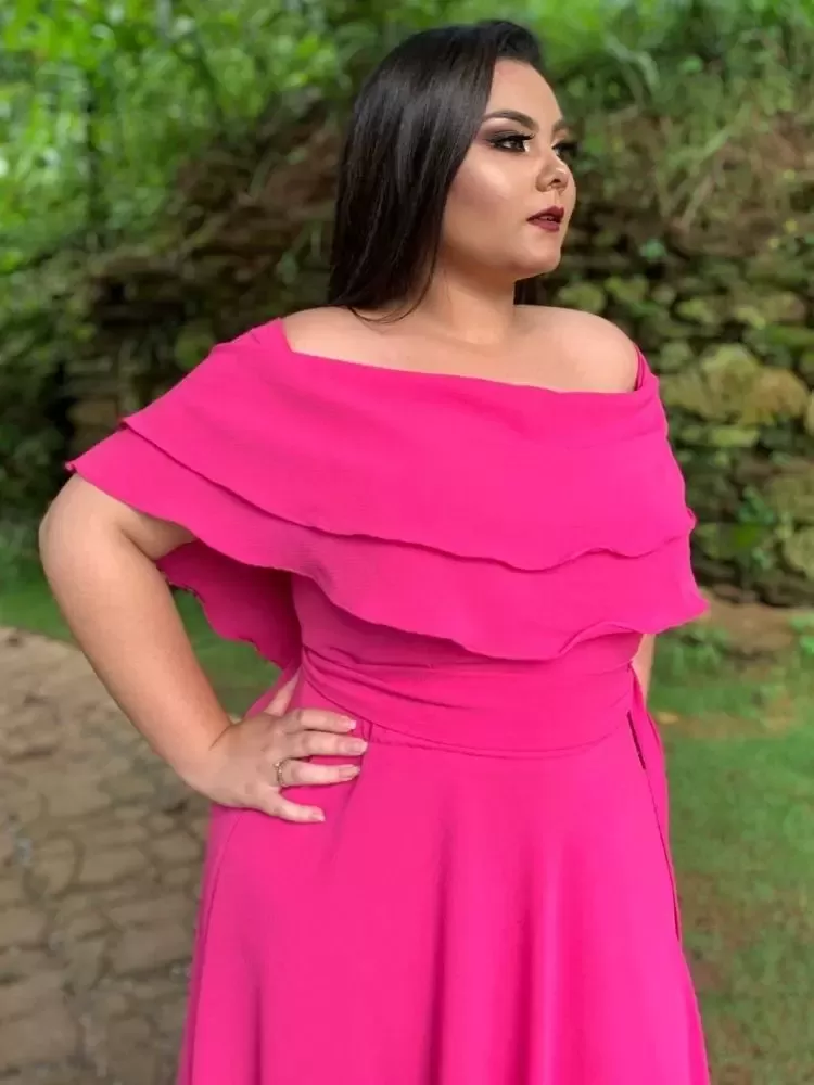 Vestido Madrinha de Casamento Rosa Pink Honeymoon