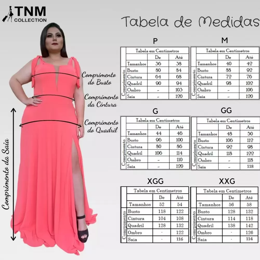 Vestido Madrinha de Casamento Coral com decote Ana Julia 