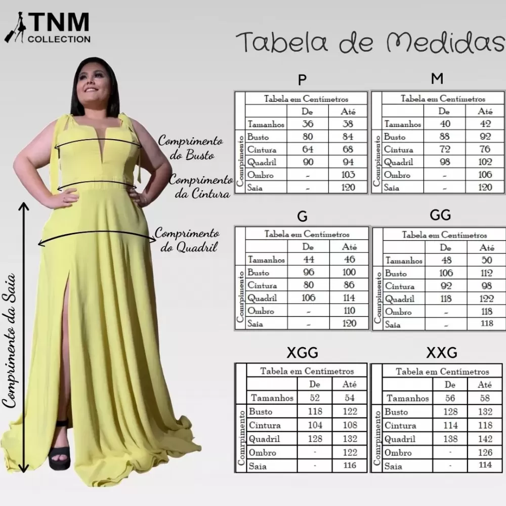 Vestido Madrinha de Casamento Amarelo com decote Ana Julia 