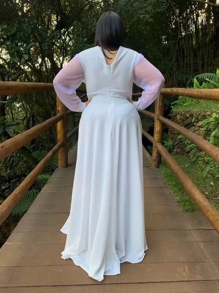 Vestido de Noiva Branco Caroline