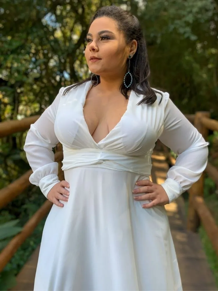 Vestido de Noiva Amanda Off White