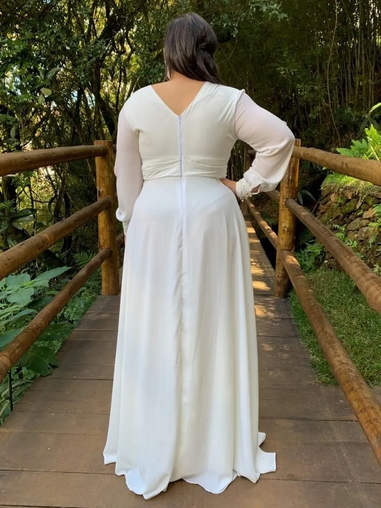 Vestido de Noiva Amanda Off White