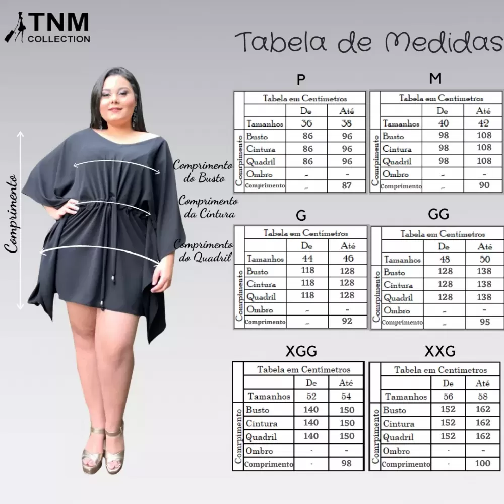 Vestido Curto Kimono Cibele Preto