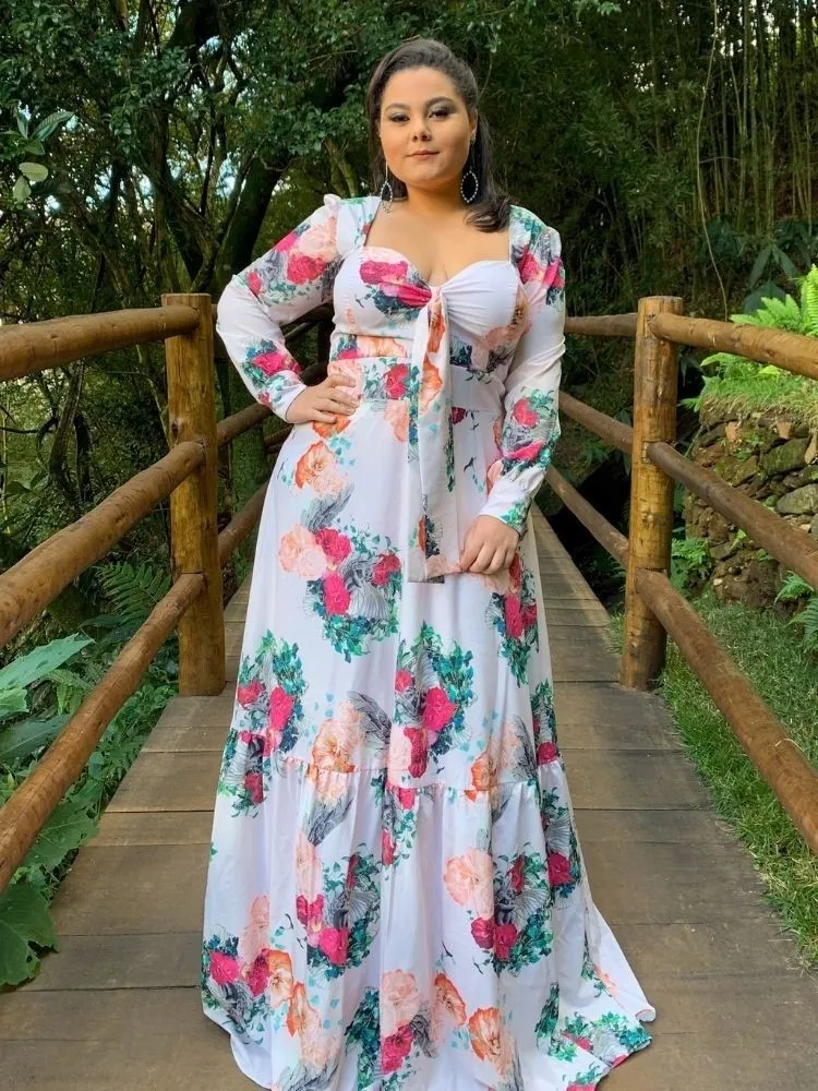 Vestido dos Anjos Estampado