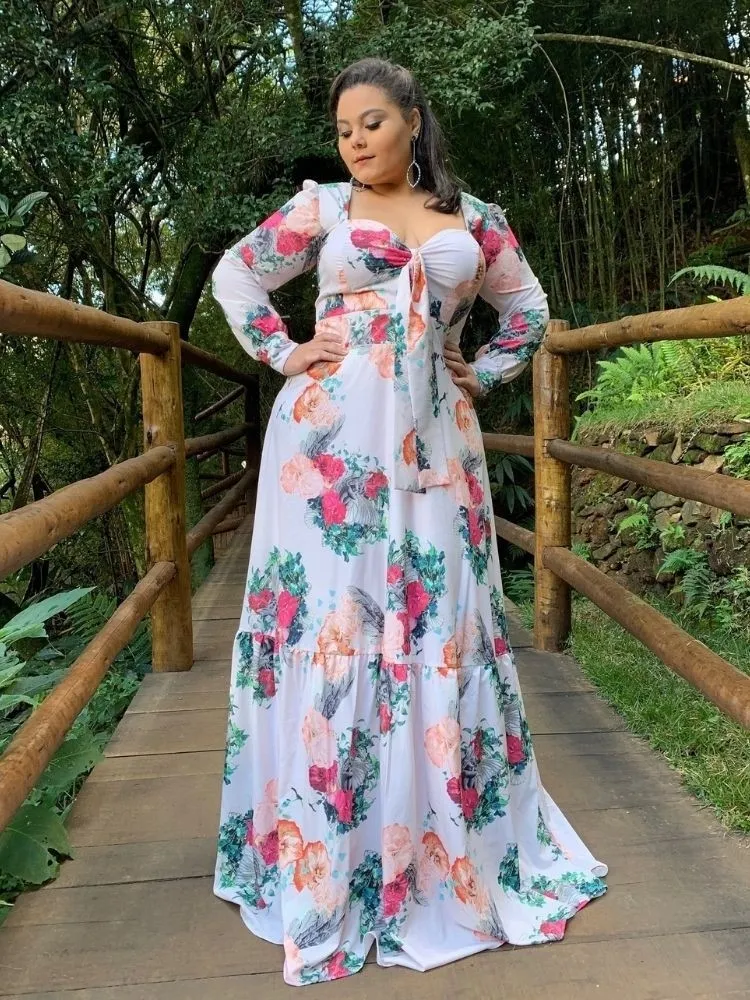Vestido dos Anjos Estampado