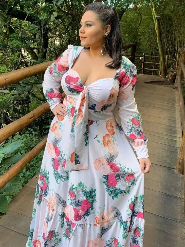 Vestido dos Anjos Estampado