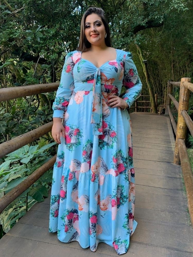 Vestido dos Anjos Estampado