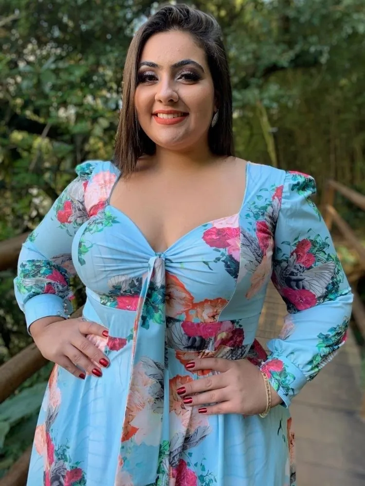 Vestido dos Anjos Estampado