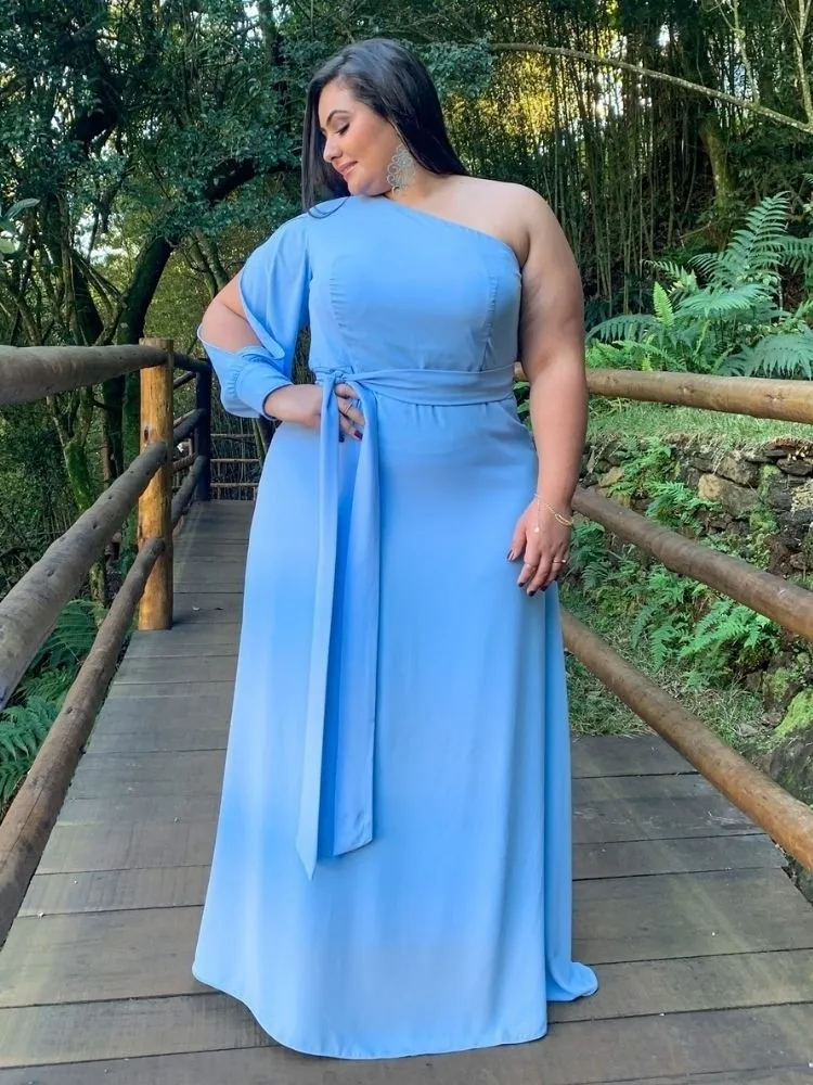 Vestido Madrinha de Casamento Azul Serenity Nara