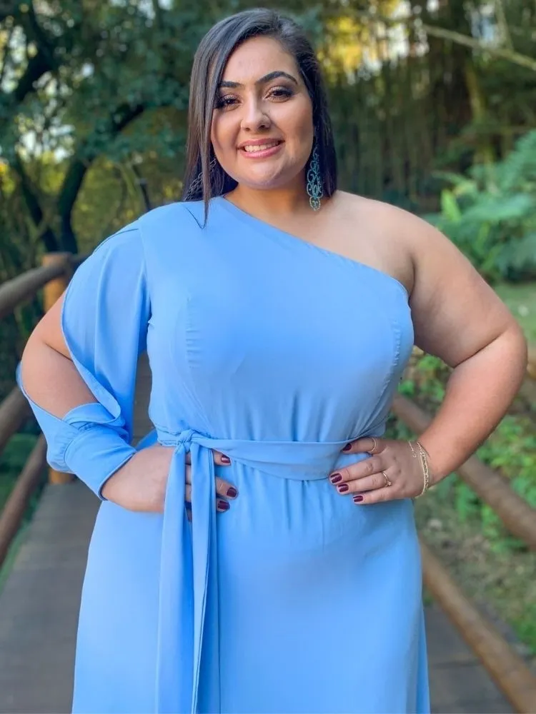 Vestido Madrinha de Casamento Azul Serenity Nara
