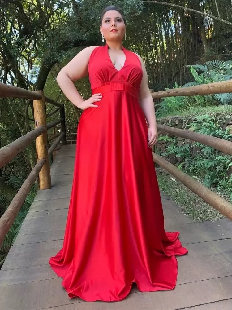 Vestido Madrinha Casamento Greenery Vermelho