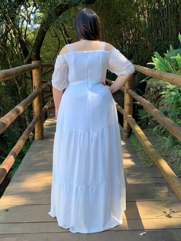 Vestido de Noiva Off White Stela