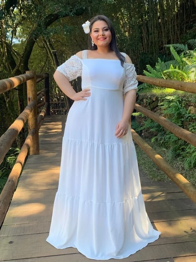 Vestido de Noiva Off White Stela