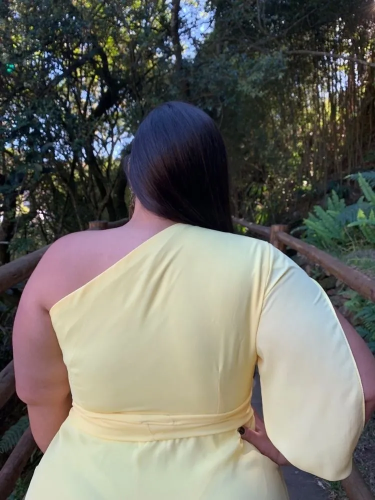 Vestido Madrinha de Casamento Amarelo Nara