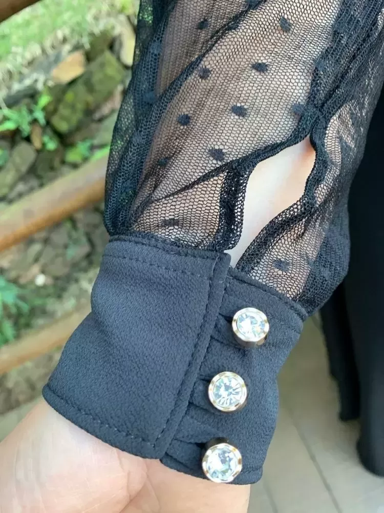 Vestido Longo de Festa Caroline Preto