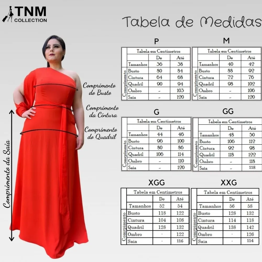 Vestido de Festa Vermelho Nara