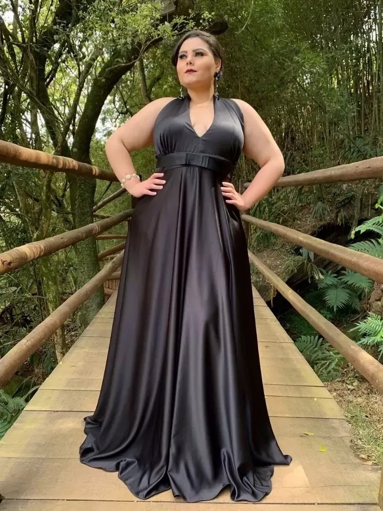 vestido de madrinha de casamento preto