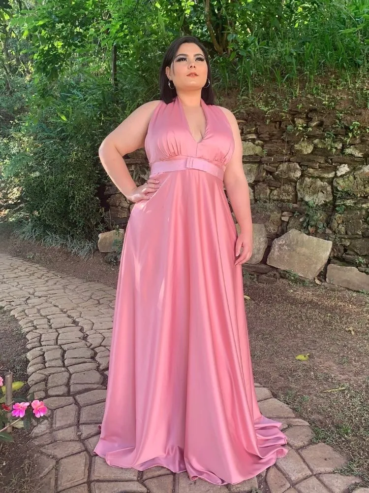 Vestido Madrinha Casamento Greenery Rosê