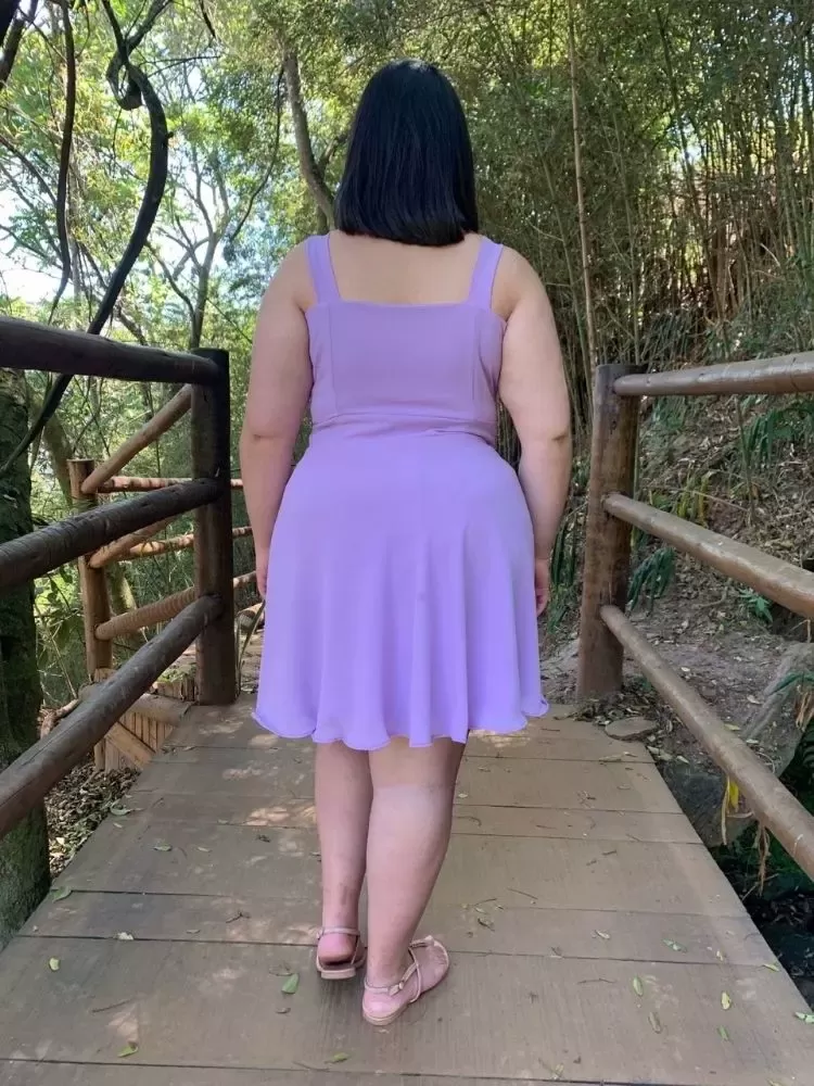 Vestido Curto Naninha Lilás