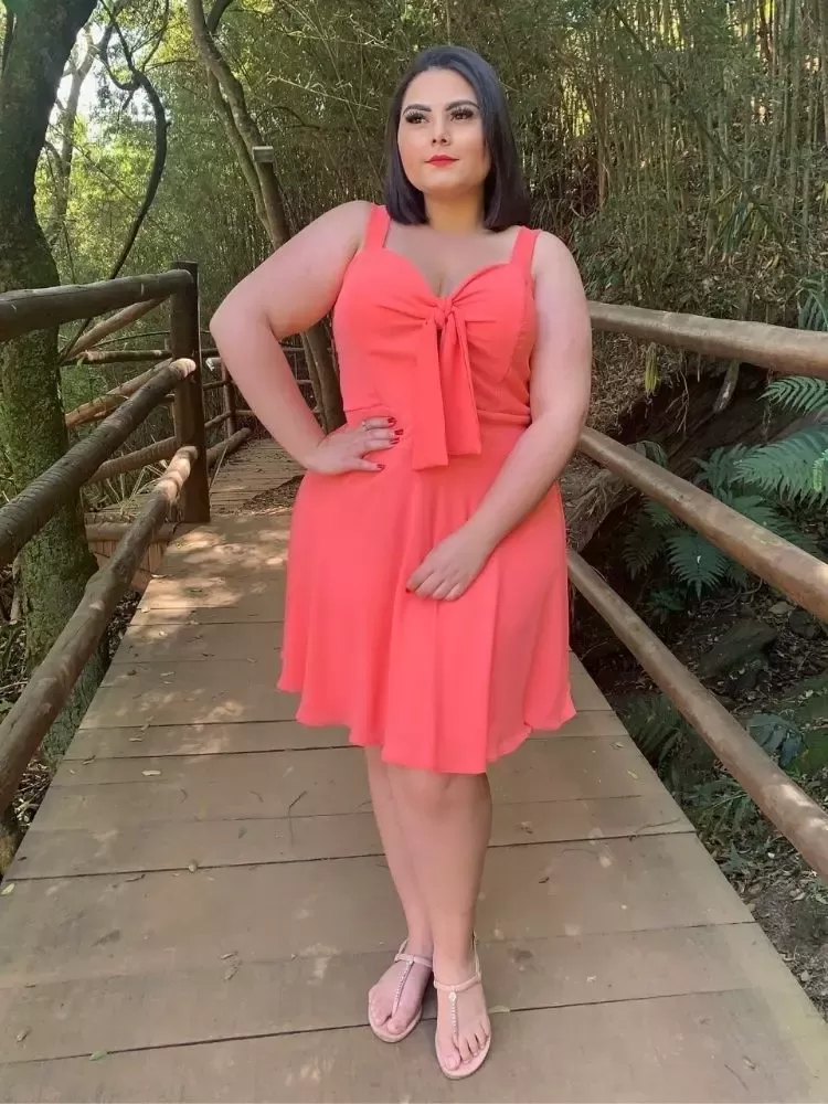 Vestido Curto Naninha Coral