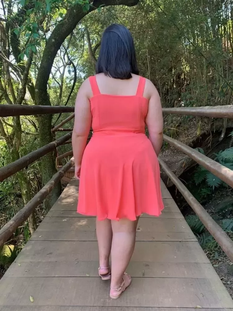 Vestido Curto Naninha Coral