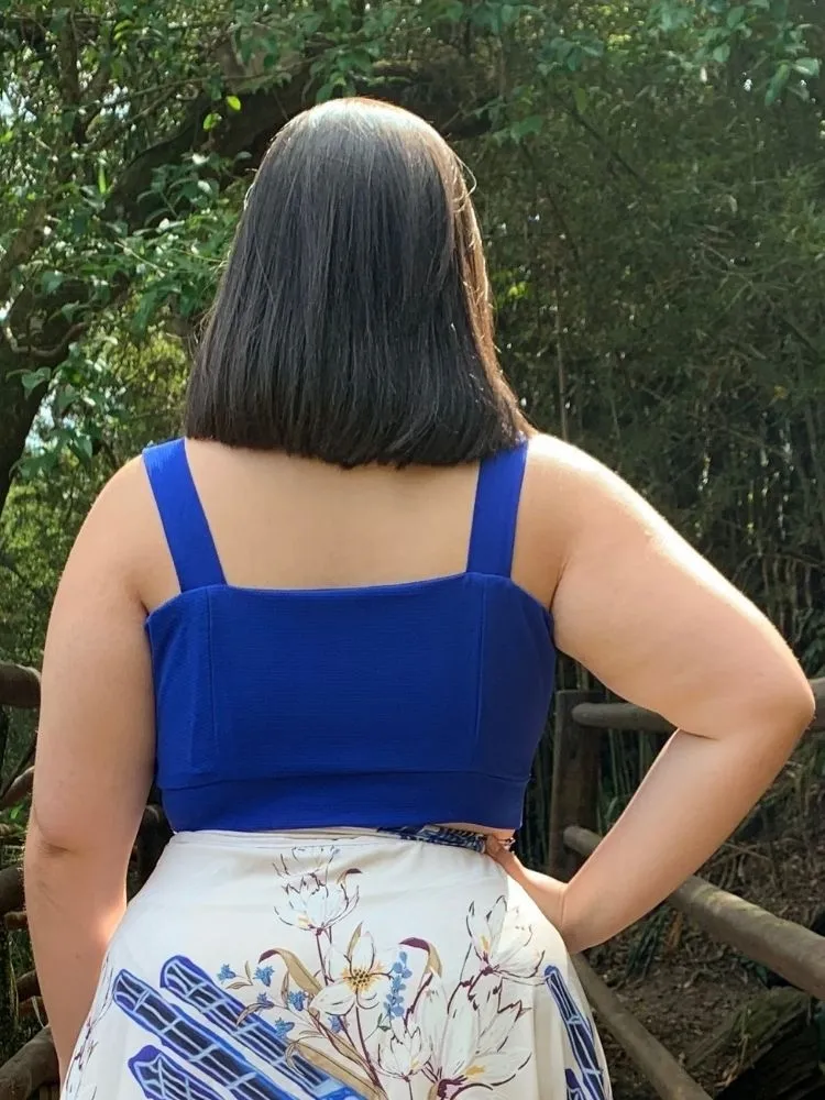 Cropped Azul Royal TNM Collection