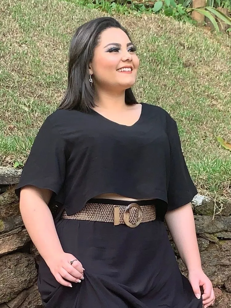 Cropped Soltinho Preto TNM Collection