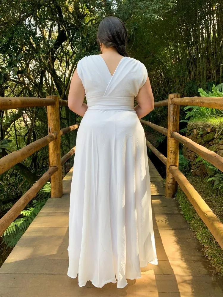 Vestido de Noiva Simples Alice Fan