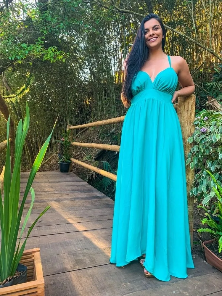 Vestido longo Madrinha de Casamento Mariane Tiffany
