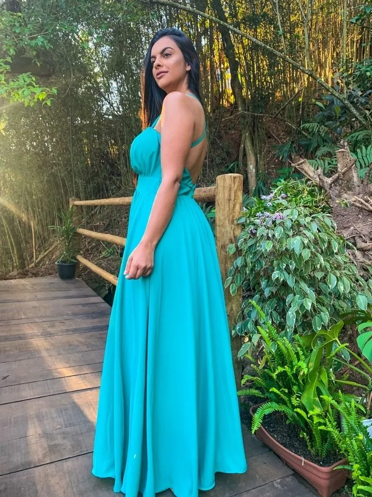 Vestido longo Madrinha de Casamento Mariane Tiffany