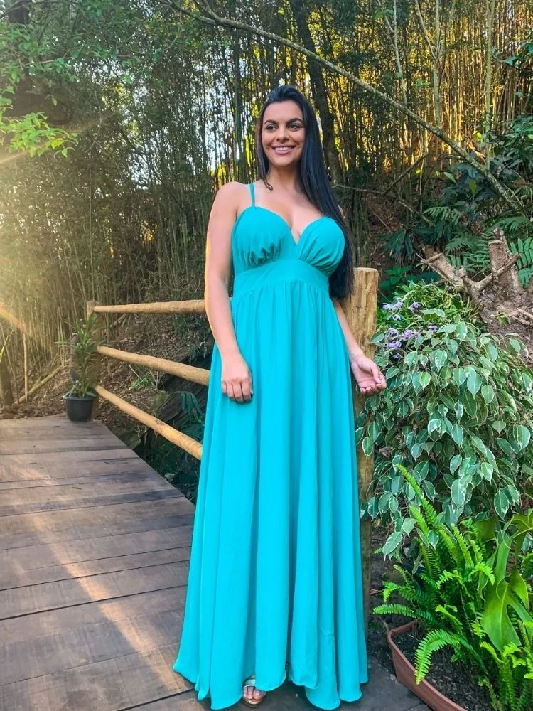 Vestido longo Madrinha de Casamento Mariane Tiffany
