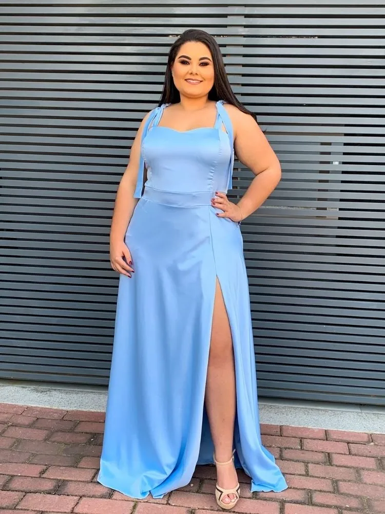 Vestido Madrinha de Casamento Azul Serenity Ana Júlia 