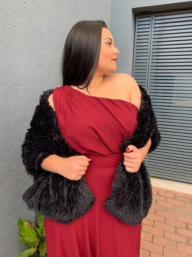 Vestido Madrinha de Casamento Mayara Marsala