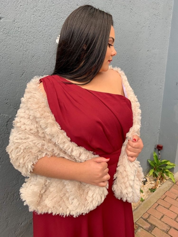 Vestido Madrinha de Casamento Mayara Marsala