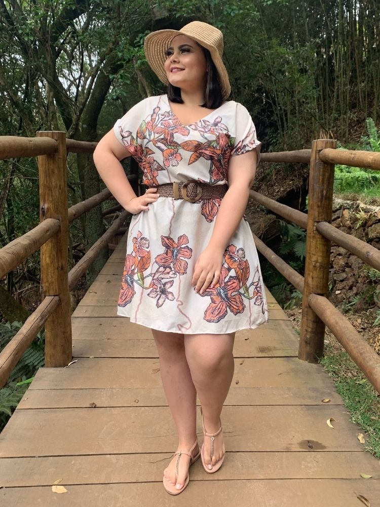 Vestido Curto Samira Estampa Itacolomi