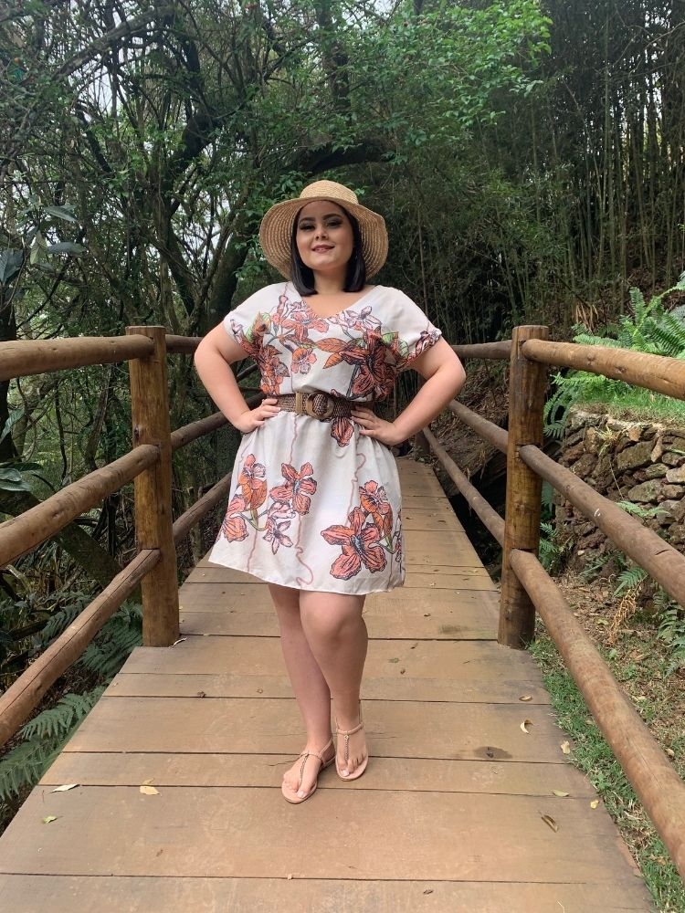 Vestido Curto Samira Estampa Itacolomi